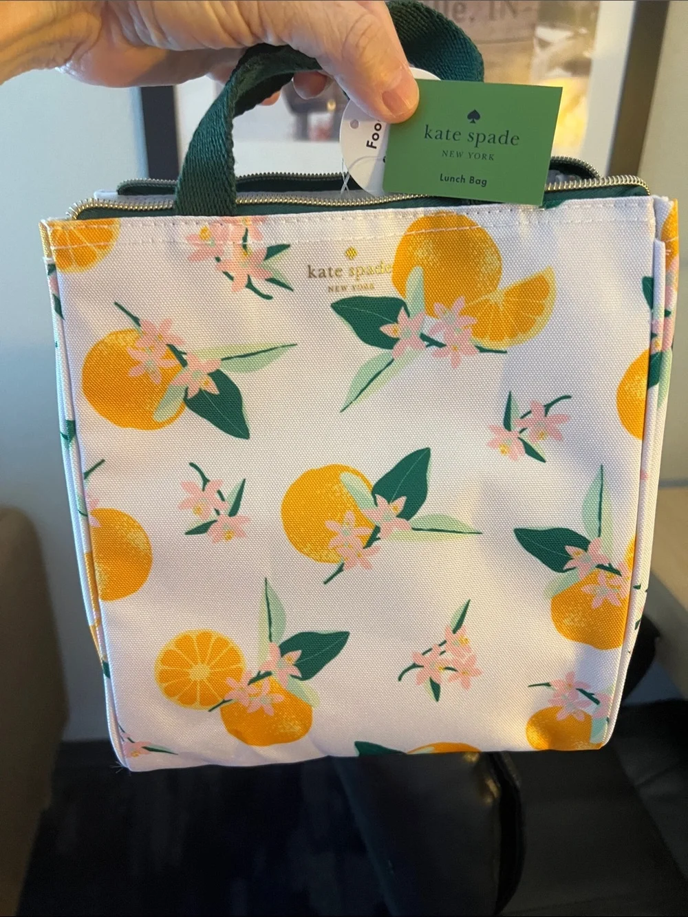 kate spade New York Citrus Print Tote Bag - White & Yellow